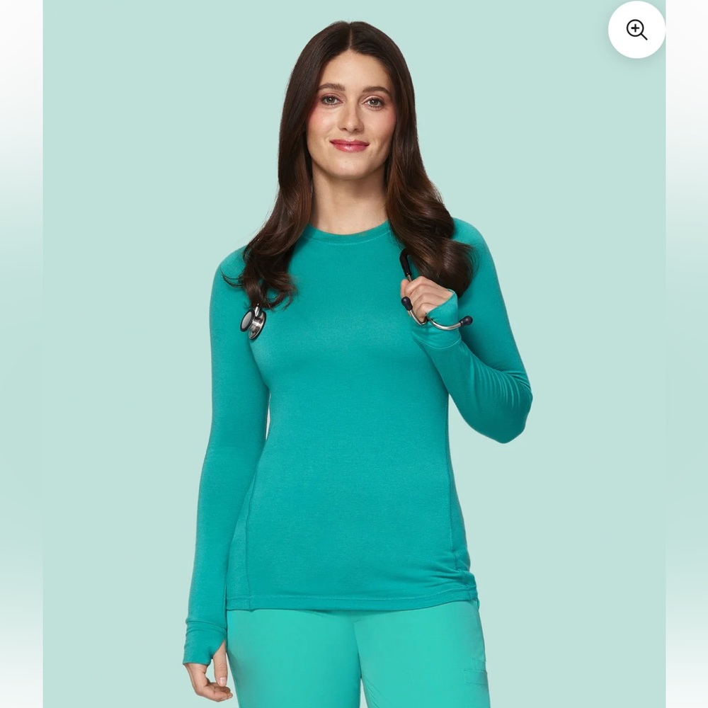 Mandala Scrubs Underscrub in Surgical Green